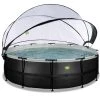 EXIT TOYS Pool »Black Leather Pools«, Ø: 508 Cm, 19330 L, Schwarz
