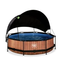 EXIT TOYS Pool »Wood Pools«, Ø: 320 Cm, 4383 L, Braun