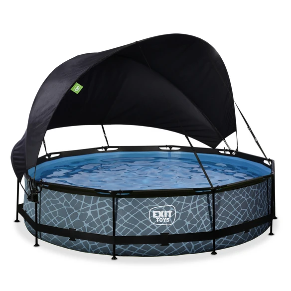 EXIT TOYS Pool »Stone Pools«, Ø: 380 Cm, 6125 L, Grau 1 EXIT TOYS Pool »Stone Pools«, Ø: 380 Cm, 6125 L, Grau