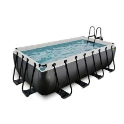 EXIT TOYS Pool »Black Leather Pools«, Breite: 250 Cm, 7020 L, Schwarz