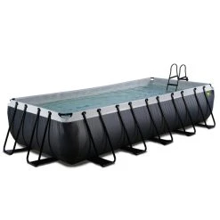 EXIT TOYS Pool »Black Leather Pools«, Breite: 320 Cm, 12600 L, Schwarz