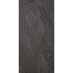 Mr. GARDENER Terrassenplatte, Boa Vista, Schwarz, 40 X 80 X 1,8 Cm, Keramik