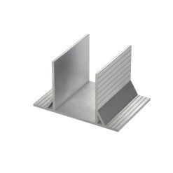 GS Terrassen Montagesysteme Kopf- & Bodenanker, Silber, Aluminium, Länge: 170 Mm