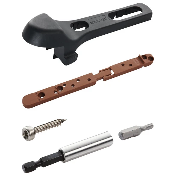 Wolfcraft Verlegeset, Kunststoff/Edelstahl, 1 Wolfcraft Verlegeset, Kunststoff/Edelstahl,