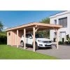 Mr. GARDENER Einzelcarport »Erding 4«, Außenmaß BxT: 338 X 762 Cm, Braun, Holzart: Douglasie