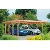 Mr. GARDENER Doppelcarport »Stuttgart 4«, Außenmaß BxT: 602 X 762 Cm, Braun, Holzart: Douglasie