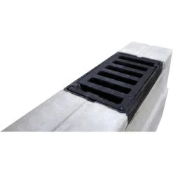 Mr. GARDENER Abwasserrinne, BxHxL: 16 X 16 X 50 Cm, Beton