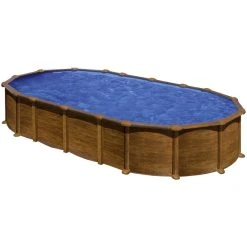 GRE Stahlwand-Pool Poolset , Oval, BxLxH: 375 X 730 X 132 Cm