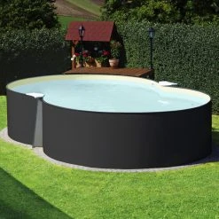 SUMMER FUN Achtformpool, Anthrazit, BxHxL: 420 X 120 X 650 Cm