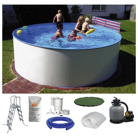 SUMMER FUN Rundpool, Weiß, ØxH: 300 X 120 Cm 1 SUMMER FUN Rundpool, Weiß, ØxH: 300 X 120 Cm