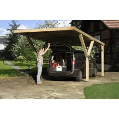 Weka Carport »Y«, Außenmaß BxT: 300 X 362 Cm, Grün