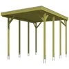 SkanHolz Carport »Friesland Caravan 1«, BxT: 397 X 555 Cm, Firsthöhe: 371 Cm, Farbbehandelt