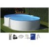 SUMMER FUN Achtformpool, Weiß, BxHxL: 420 X 120 X 650 Cm