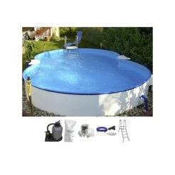 SUMMER FUN Achtformpool, Weiß, BxHxL: 360 X 120 X 625 Cm