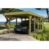 SkanHolz Carport »Friesland«, BxT: 314 X 860 Cm, Firsthöhe: 241 Cm, Imprägniert