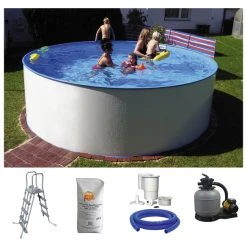 SUMMER FUN Rundpool, Weiß, ØxH: 300 X 120 Cm