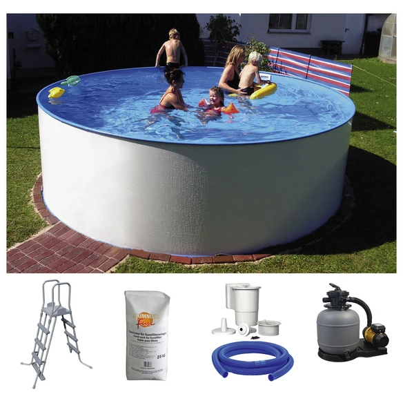 SUMMER FUN Rundpool, Weiß, ØxH: 300 X 120 Cm 1 SUMMER FUN Rundpool, Weiß, ØxH: 300 X 120 Cm