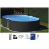 SUMMER FUN Achtformpool, Anthrazit, BxHxL: 300 X 120 X 470 Cm