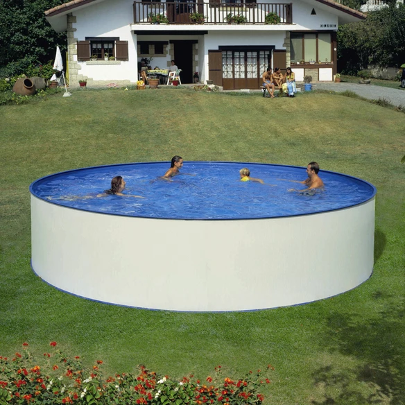 SUMMER FUN Rundpool, Weiß, ØxH: 450 X 90 Cm 1 SUMMER FUN Rundpool, Weiß, ØxH: 450 X 90 Cm