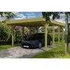 SkanHolz Carport »Friesland«, BxT: 397 X 555 Cm, Firsthöhe: 241 Cm, Imprägniert