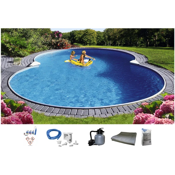 MYPOOL Achtformpool, Weiß, BxHxL: 320 X 150 X 525 Cm 1 MYPOOL Achtformpool, Weiß, BxHxL: 320 X 150 X 525 Cm