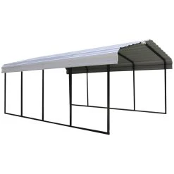 ShelterLogic Einzelcarport »Neapel«, Außenmaß BxT: 360 X 602 Cm, Schwarz|grau
