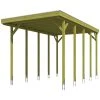 SkanHolz Carport »Friesland Caravan 2«, BxT: 397 X 708 Cm, Firsthöhe: 371 Cm, Farbbehandelt